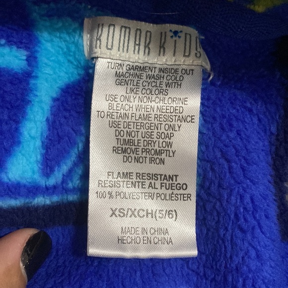 Boy’s Sports Blue Robe - Picture 3 of 3